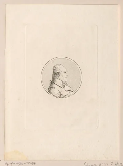Portret van August Cornelius Stockmann