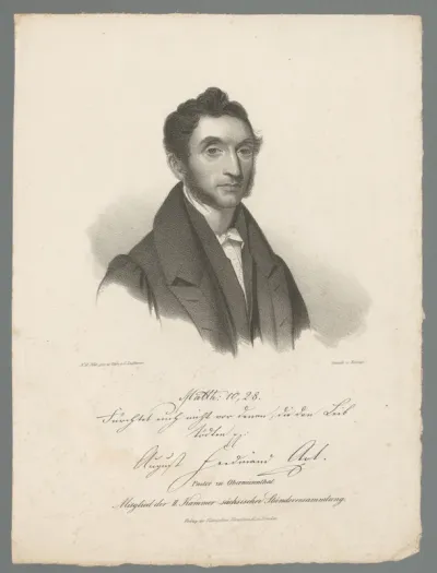 Portret van August Ferdinand Axt