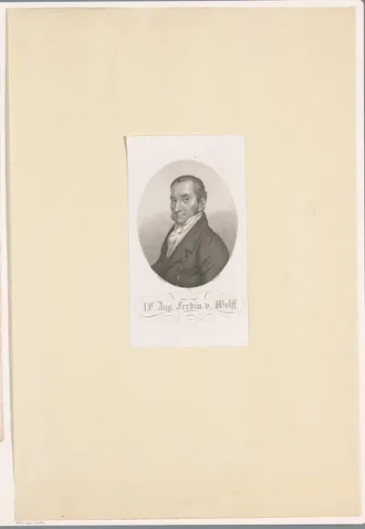 Portret van August Ferdinand Wolff