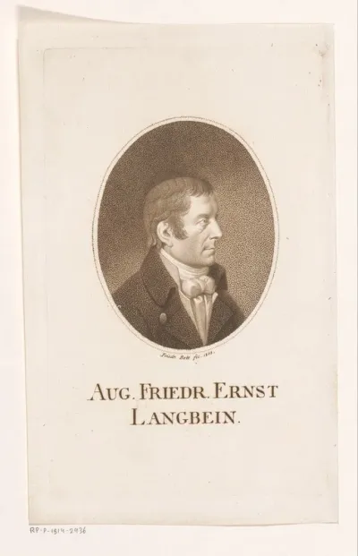 Portret van August Friedrich Ernst Langbein