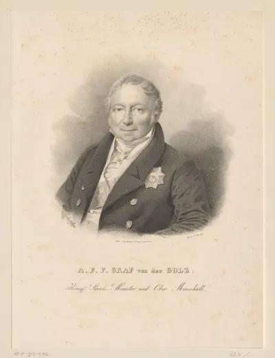 Portret van August Friedrich Ferdinand von der Goltz