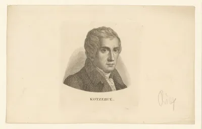 Portret van August Friedrich Ferdinand von Kotzebue