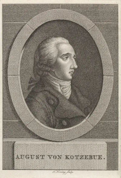 Portret van August Friedrich Ferdinand von Kotzebue