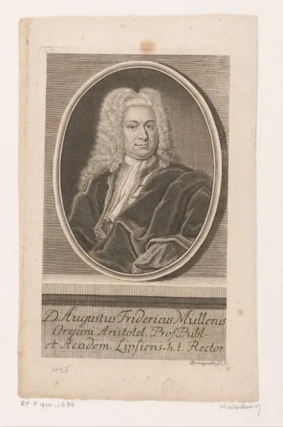Portret van August Friedrich Müller