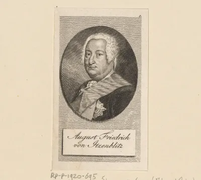 Portret van August Friedrich von Itzenplitz