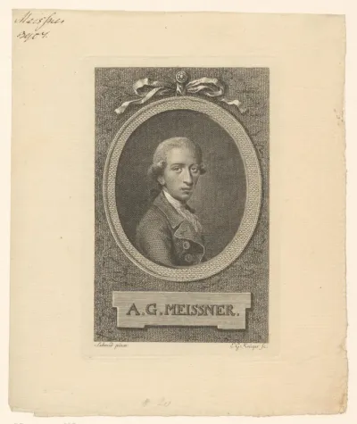 Portret van August Gottlieb Meissner