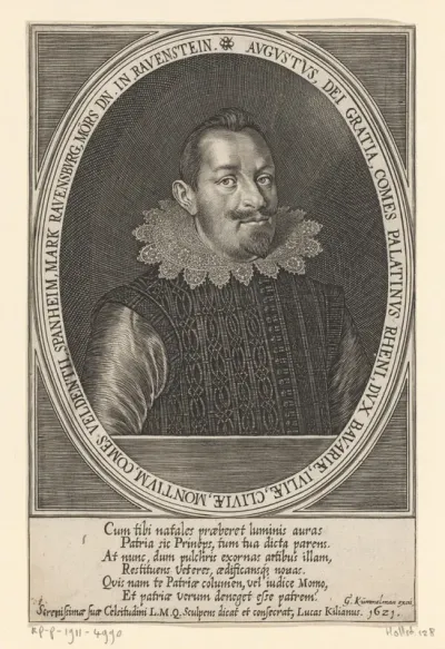 Portret van August graaf van Pfalz-Sulzbach