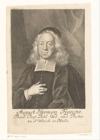 Portret van August Hermann Francke