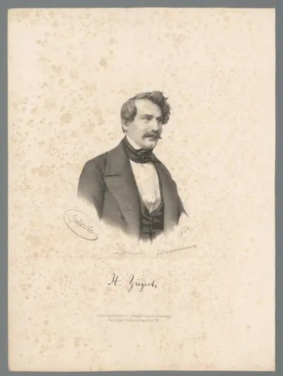 Portret van August Hermann Ziegert