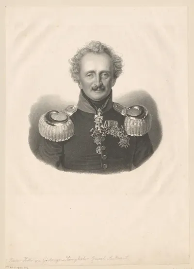 Portret van August Hiller von Gaertringen