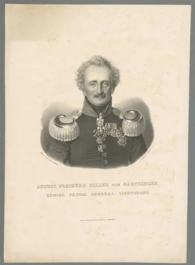 Portret van August Hiller von Gaertringen