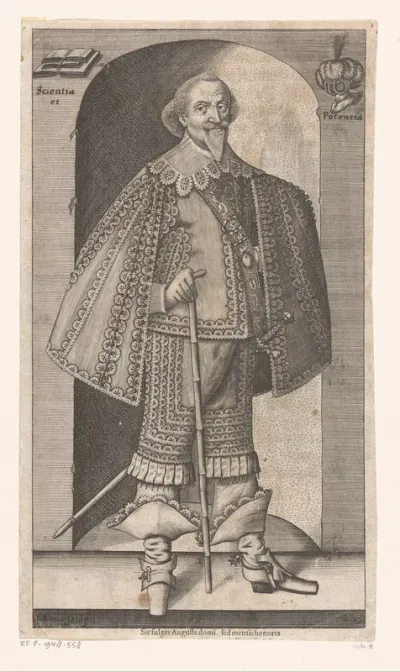 Portret van August II von Braunschweig-Lüneburg