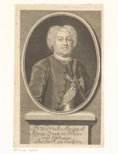 Portret van August III van Polen