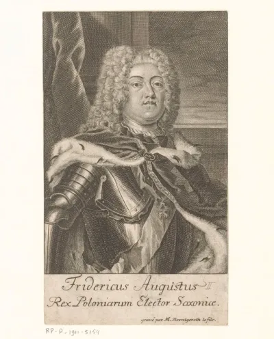 Portret van August III van Polen