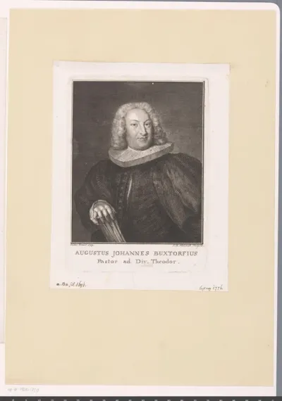 Portret van August Johann Buxtorf