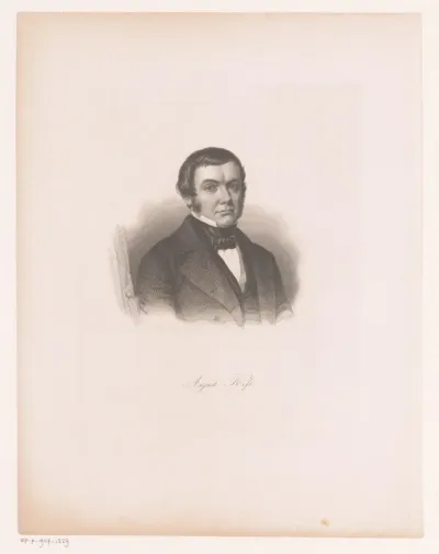 Portret van August Karl Eduard Kiss