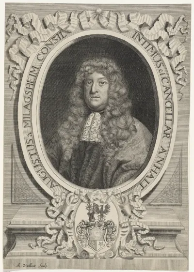 Portret van August Milag
