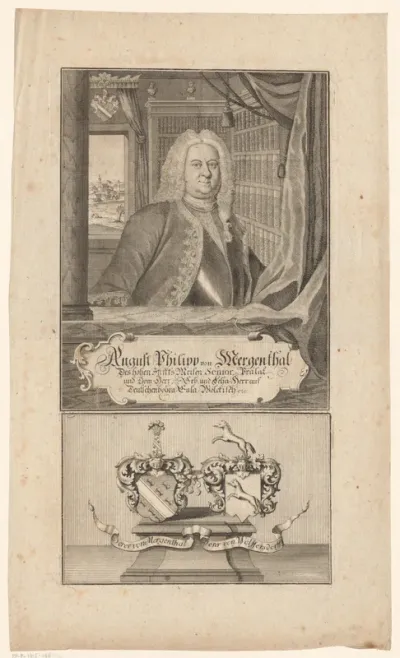 Portret van August Philipp von Mergenthal