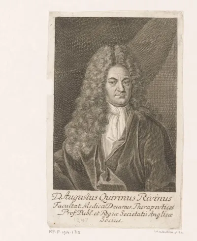Portret van August Quirinus Rivinus