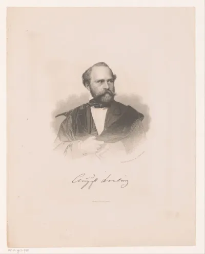 Portret van August, Ritter von Kreling