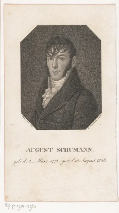 Portret van August Schumann