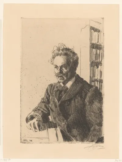 Portret van August Strindberg