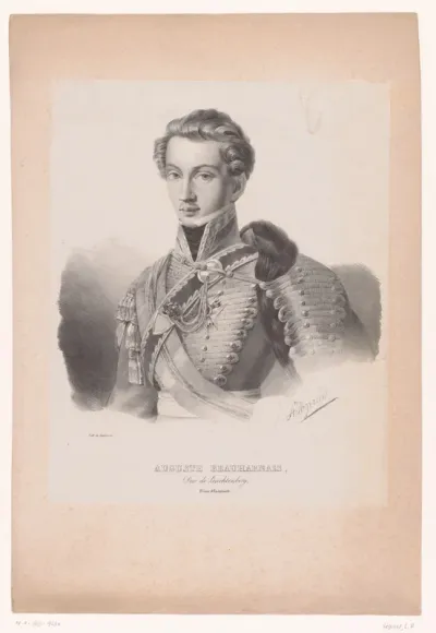 Portret van August van Leuchtenberg