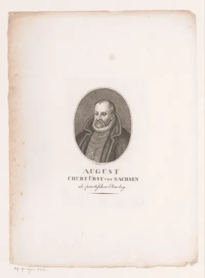 Portret van August van Saksen-Gotha-Altenburg