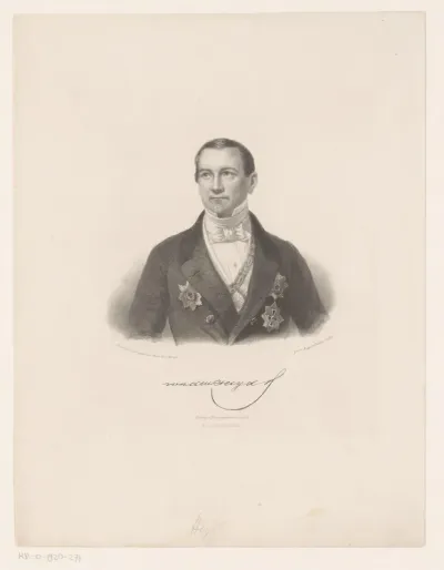 Portret van August von der Heydt