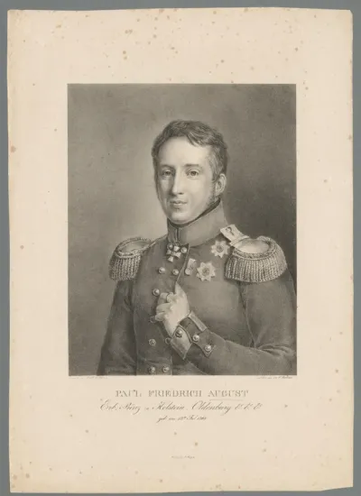 Portret van August von Oldenburg