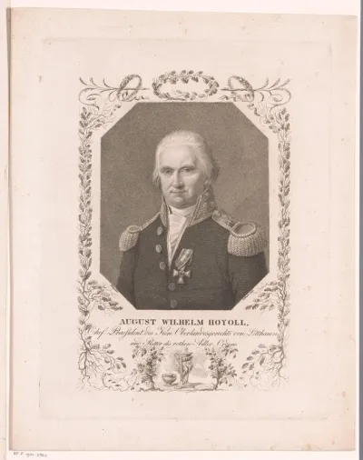 Portret van August Wilhelm Hoyoll