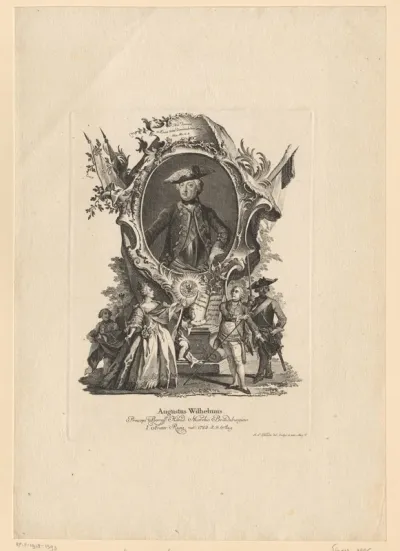 Portret van August Wilhelm, prins van Pruisen