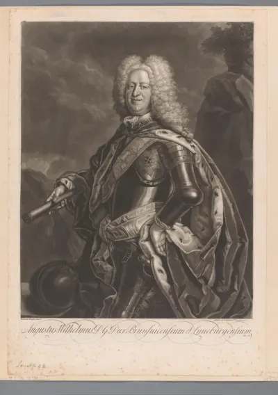 Portret van August Wilhelm von Braunschweig-Lüneburg
