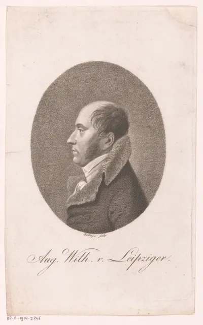 Portret van August Wilhelm von Leipziger