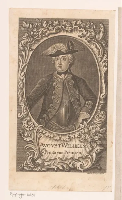 Portret van August Willem van Pruisen