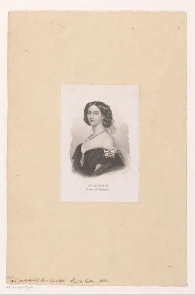 Portret van Augusta, koningin van Pruisen
