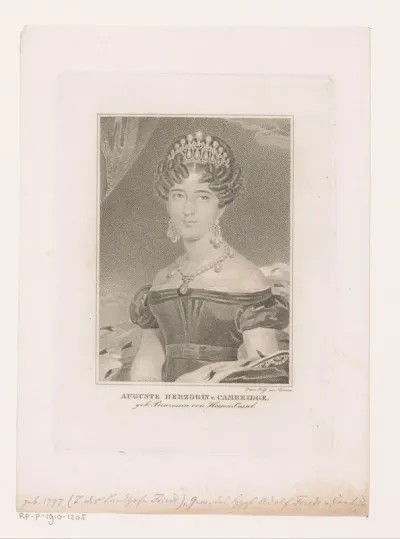 Portret van Augusta van Hessen-Kassel, hertogin van Cambridge