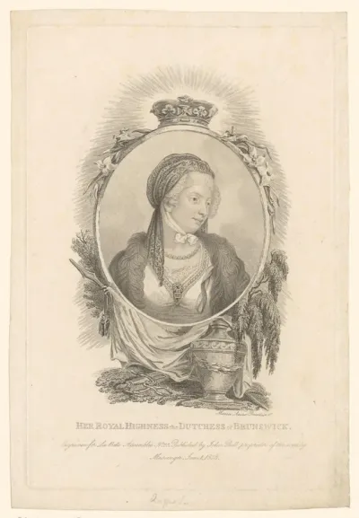 Portret van Augusta van Wales