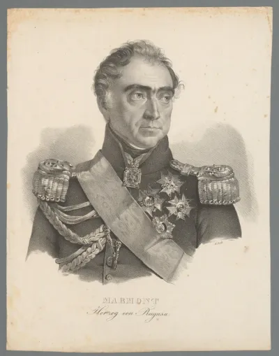 Portret van Auguste-Frédéric-Louis Viesse de Marmont
