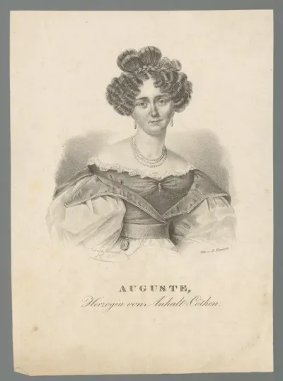 Portret van Auguste Friederike Esperance Reuß-Schleiz-Köstritz