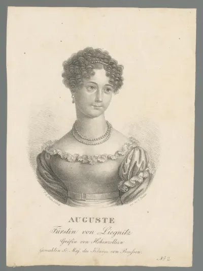 Portret van Auguste Fürstin von Liegnitz