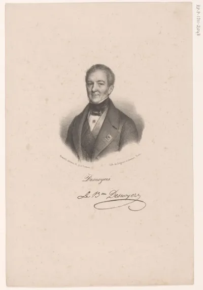Portret van Auguste Gaspard Louis Boucher-Desnoyers