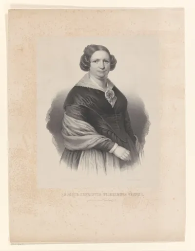 Portret van Auguste Henriette Wilhelmine Werner
