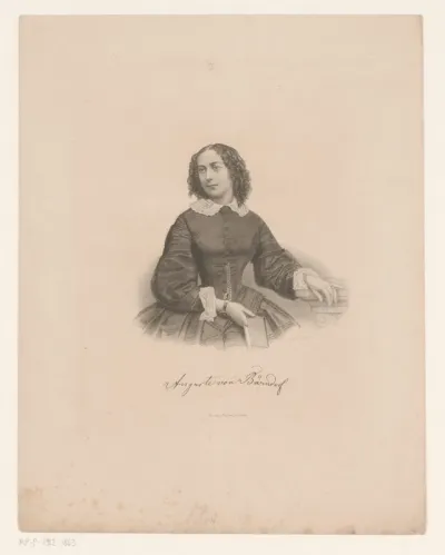 Portret van Auguste von Bärndorf
