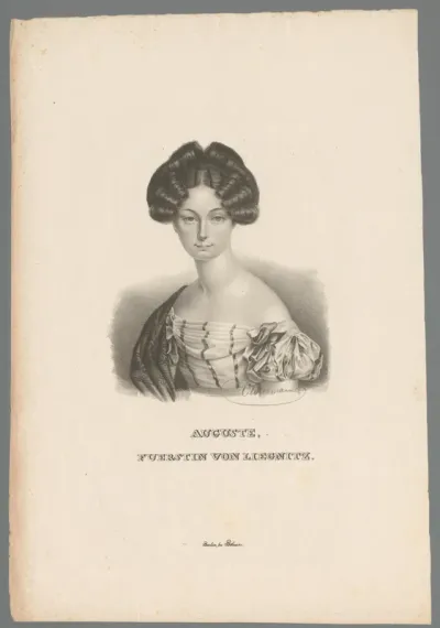 Portret van Auguste, vorstin van Liegnitz