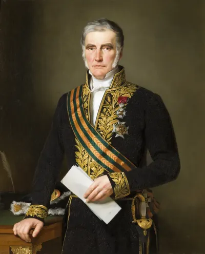 Portret van Augustin Dumon-Dumortier, voorzitter van de Senaat (1848 - 1852)