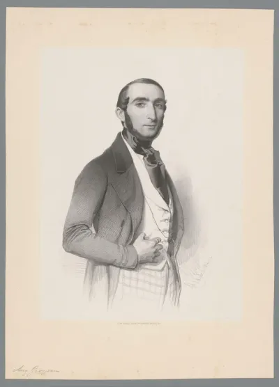 Portret van Augustin Grosjean