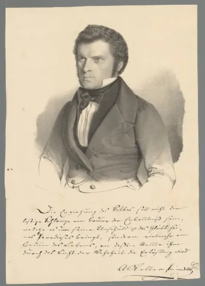 Portret van Augustin Keller