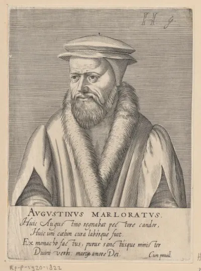 Portret van Augustin Marlorat