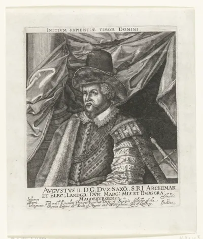 Portret van Augustus II hertog van Saksen